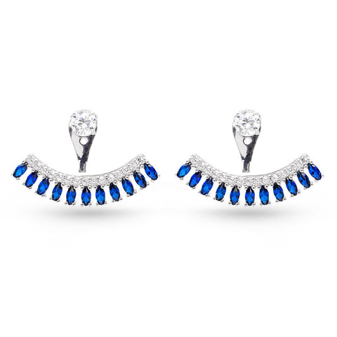London Blue Topaz Stud Earrings No.8