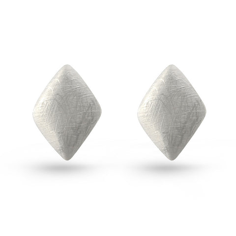 Sea Shell & Marcasite Round Stud Earrings