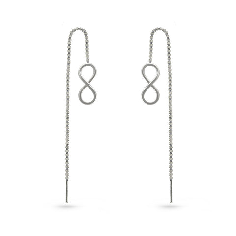 Silver Bar Threader Earrings