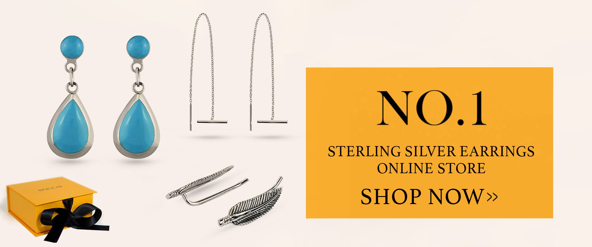 Boccai No.1 Sterling Silver Earrings Online Store