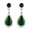 Green Malachite Drop Earrings