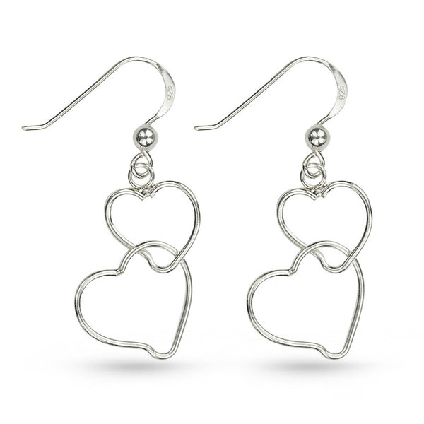 Heart To Heart Always Together Drop Earrings