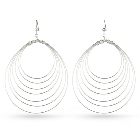 White Swarovski Crystal Drop Earrings No.2
