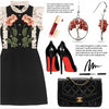 Polyvore Sets Red Coral Tree Of Life Silver Drop Earrings