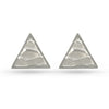 Triangle Wave Motif Stud Earrings