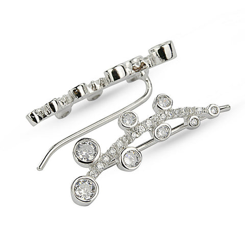 Silver Rope Earring Climbers