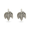 Sterling Silver Maple Leaf Stud Earrings
