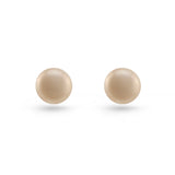 Apricot Pearl Stud Earrings Small