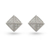 Pyramid Cut Stud Earrings