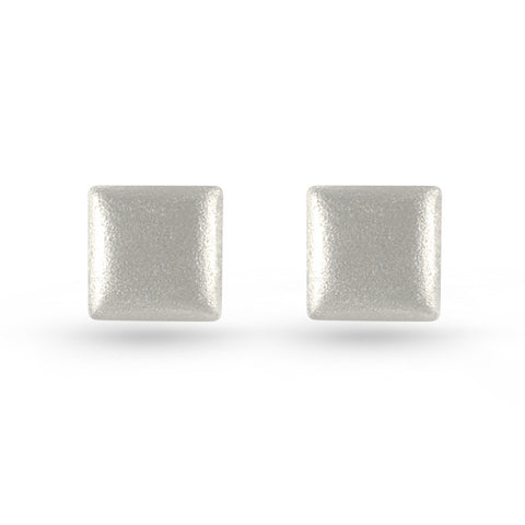 Silver Hashtag Stud Earrings