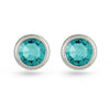 Blue Zircon Swarovski Crystal Stud Earrings