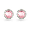 Light Rose Swarovski Crystal Stud Earrings